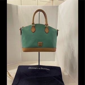Dooney & Bourke Celery Color Patent crossbody Satchel NWT
